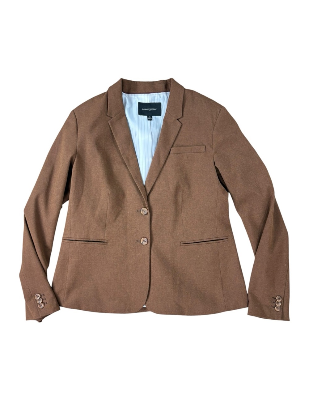 Woman’s Banana Republic Factory brown blazer jacket size 14